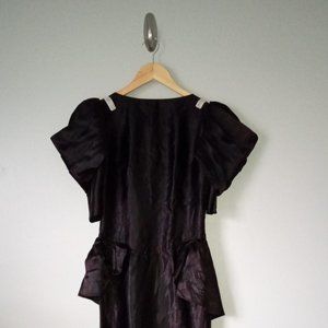 Alfred Angelo Vintage 90s Black Long Dress